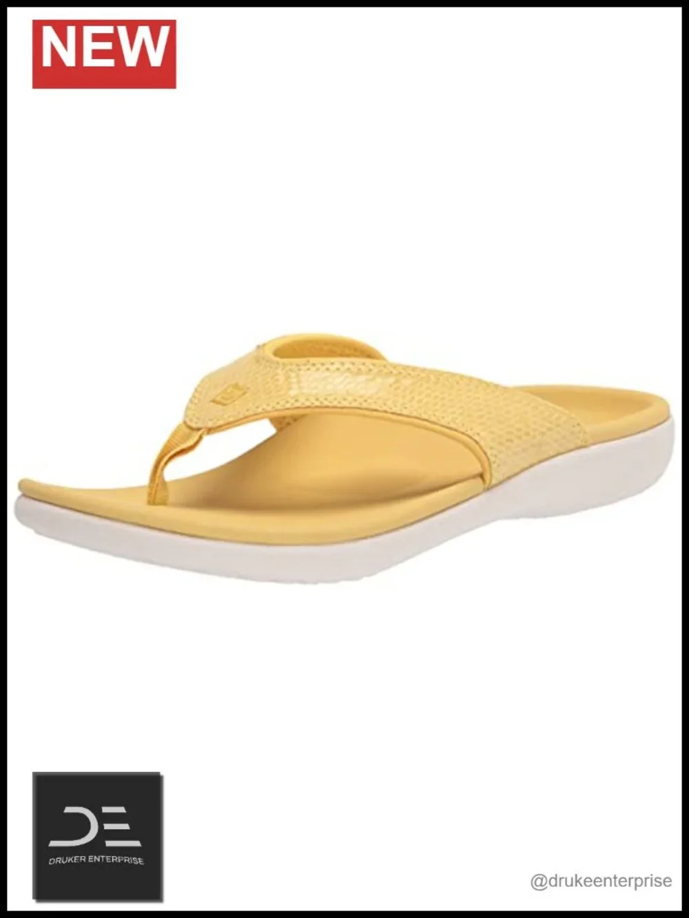 Orthotic Arch Support Slip Resistant Women's Flip Flop Sandals